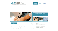 Desktop Screenshot of bemalgerie.com